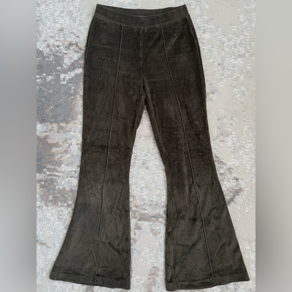 Aerie Olive Green Corduroy Pants